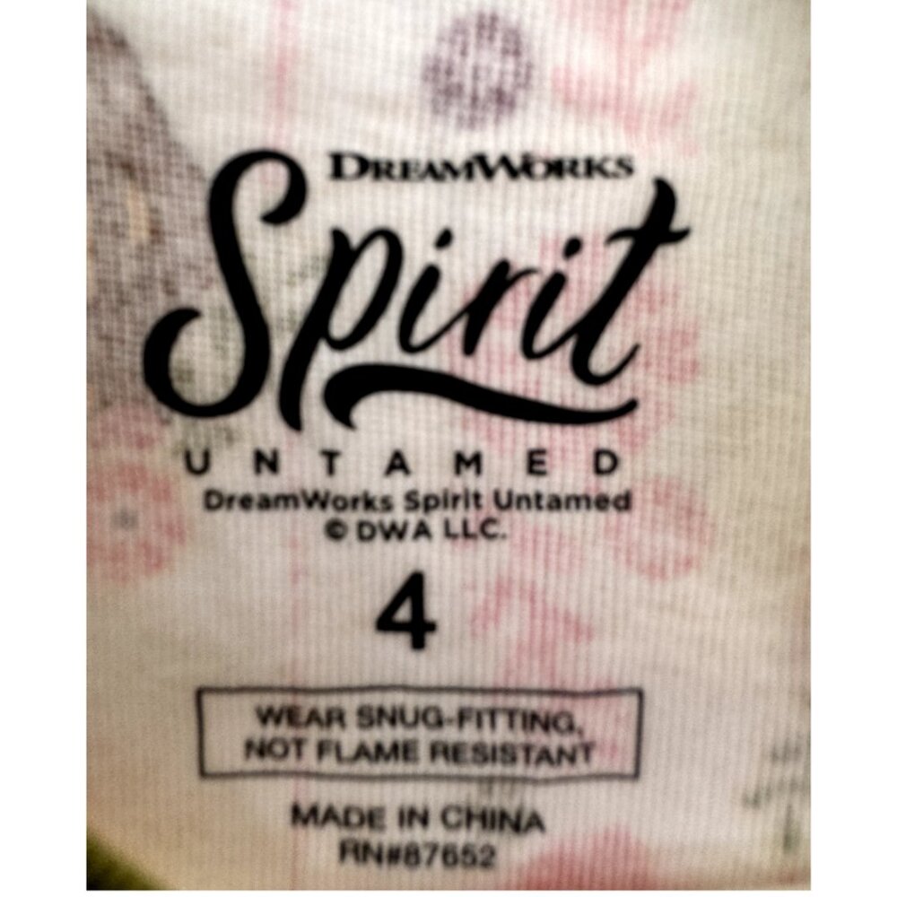 Spirit Untamed Girl's Pj's Size: 4 - Picture 3 of 3